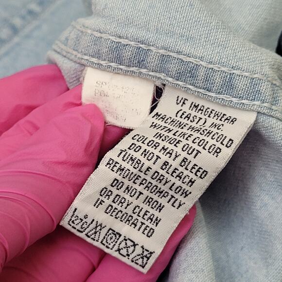 Jeff-Gordon Dupont Button Shirt XL 27x32 Baggy Chambray Denim - Picture 7 of 16